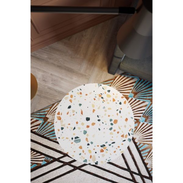 Стол журнальный «Палладио», 450 ? 450 ? 450 мм, цвет терраццо белый