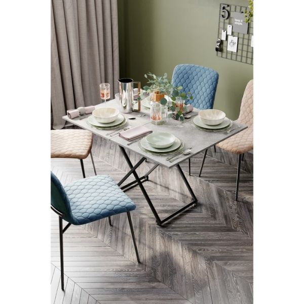 Стол трансформируемый «Андрэ Loft», 850 (1100) ? 550 (850) ? 400 (725) мм, ЛДСП, белый