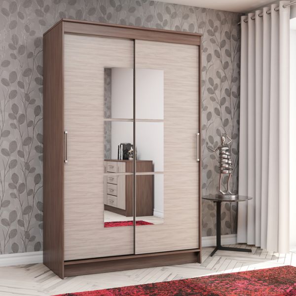 Шкаф-купе Элегант 1, 1260х2000х590, Белый гладкий