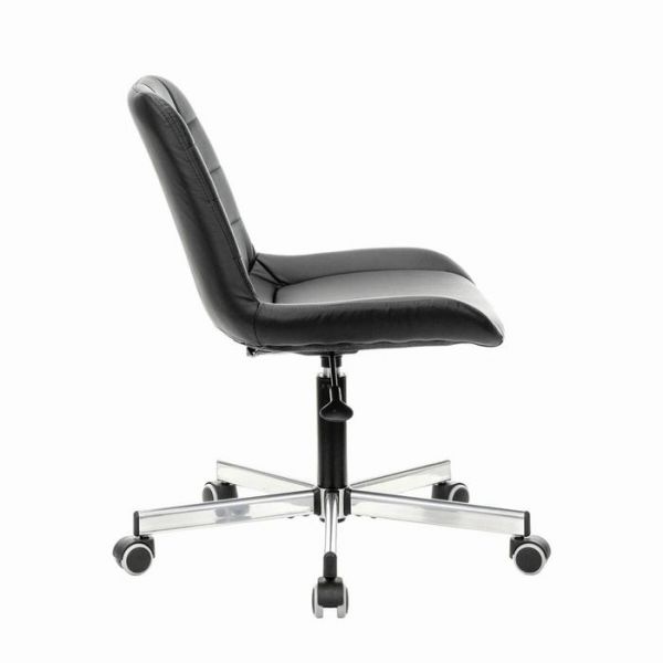 Кресло офисное BRABIX "Deco MG-316", без подлокотников, экокожа, черное, 532080.