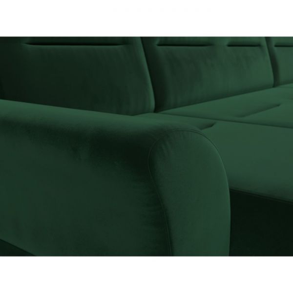 П-образный диван «Клайд», механизм дельфин, велюр, цвет бежевый