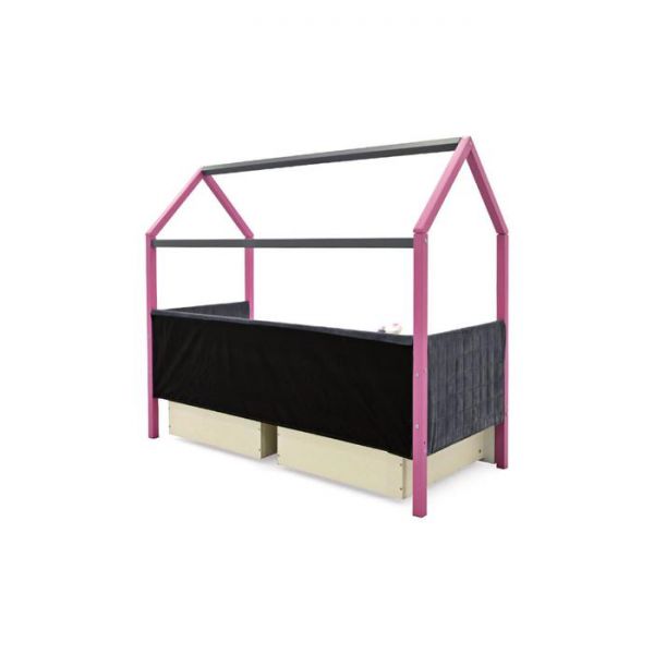 Детская кровать-домик мягкий Бельмарко  Svogen лаванда-графит