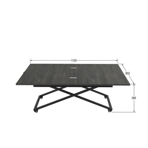 Стол трансформируемый «Андрэ Loft», 850 (1100) ? 550 (850) ? 400 (725) мм, ЛДСП, белый