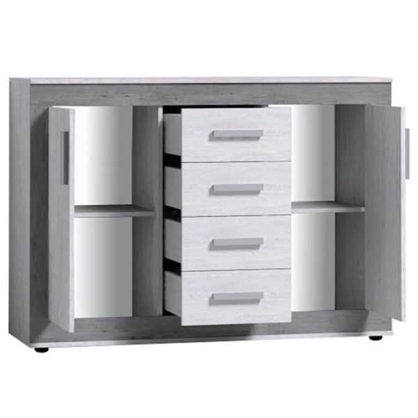 Комод «Леон 366», 1358 ? 445 ? 979 мм, цвет ясень анкор светлый / ателье светлый