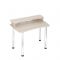 Стол СКЛ-Софт120МО с надстройкой, 1200 ? 750 ? 950 мм, цвет белый жемчуг