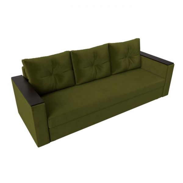 Диван прямой «Атланта лайт», без стола, еврокнижка, микровельвет, цвет бежевый