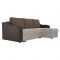Угловой диван «Монако», механизм еврокнижка, рогожка, цвет бежевый / коричневый