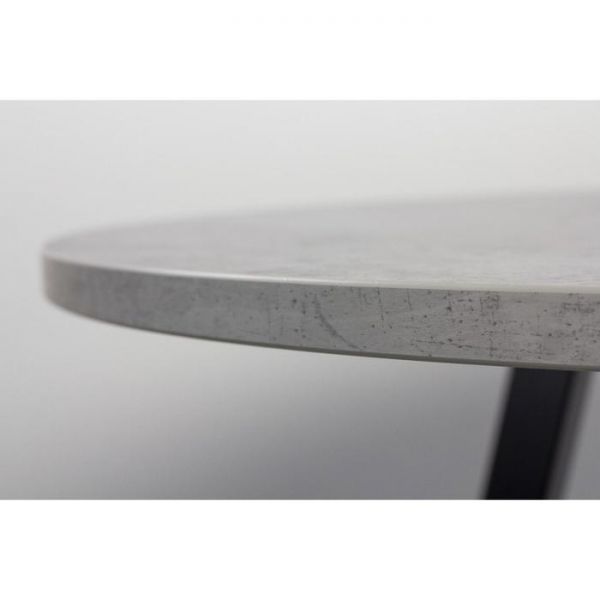 Стол РИМ D-940/1390 Бетон Чикаго светлый/Опора РИМ Гаспар-К, черный матовый