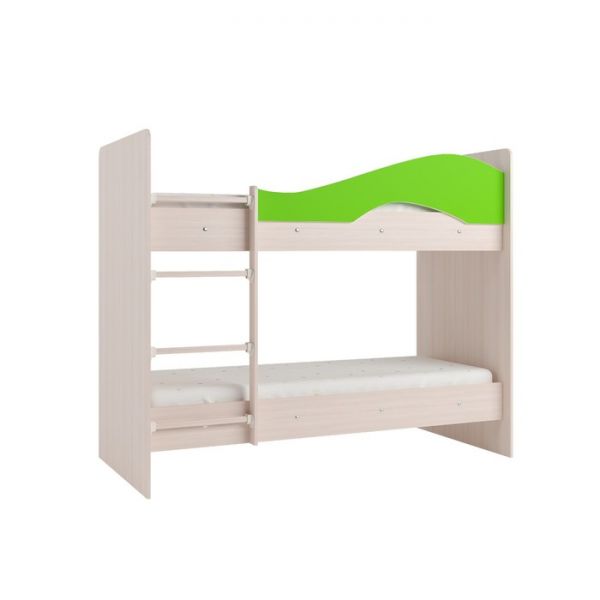 Кровать 2-х ярусная 800х1900 венге/млечный дуб