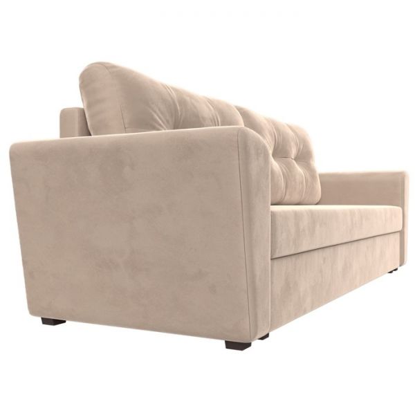 Диван прямой «Амстердам лайт», еврокнижка, велюр, цвет бежевый