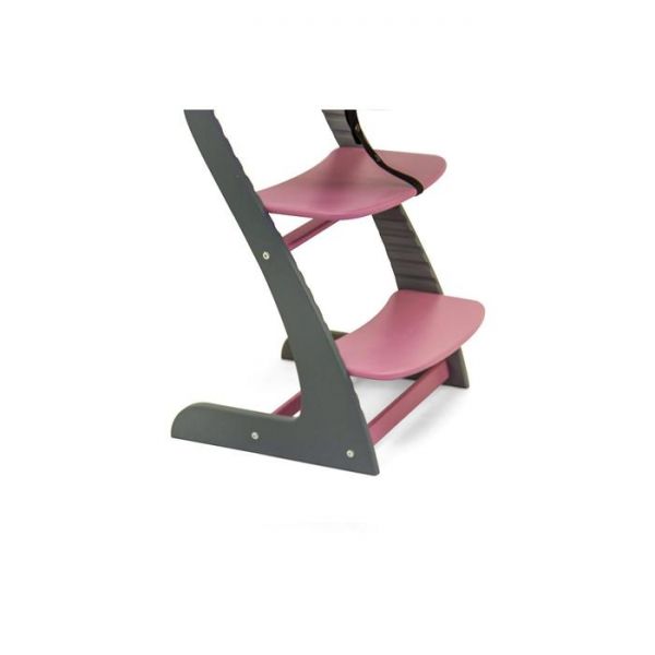 Детский растущий регулируемый стул "Усура графит-лаванда"