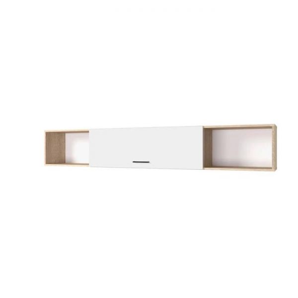 Полка навесная «Анталия», ЛДСП/МДФ, 120 х 31,6 х 33,2 см, цвет сонома/белый софт