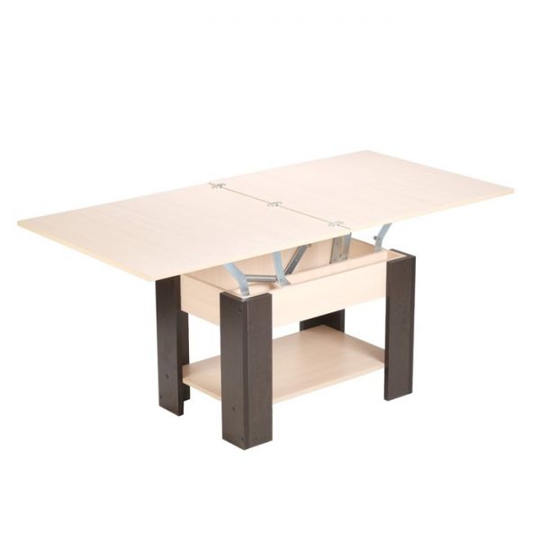 Стол журнальный СЖ-3.2  680/1560х555/755х780трансформер Венге / Дуб молочный