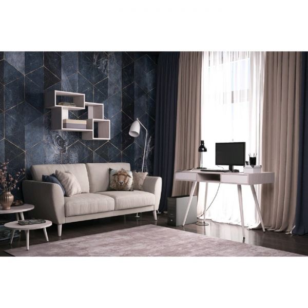 Стол письменный «Смарт 2», 1200 ? 600 ? 790 мм, цвет ясень анкор / белый