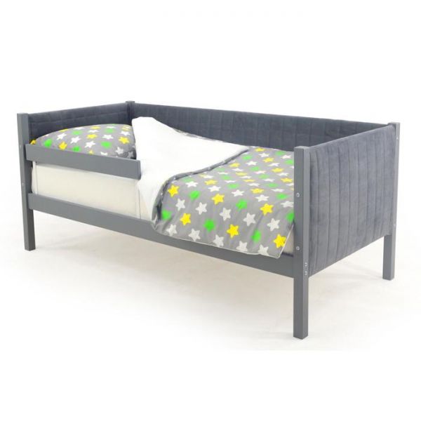 Детская кровать-тахта мягкая Svogen графит