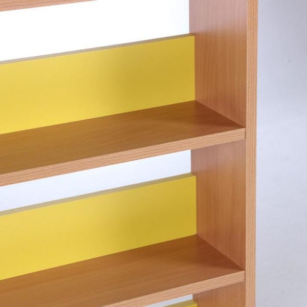 Полка под поделки, 850х160х860, ЛДСП, корпус бук - планки цветные