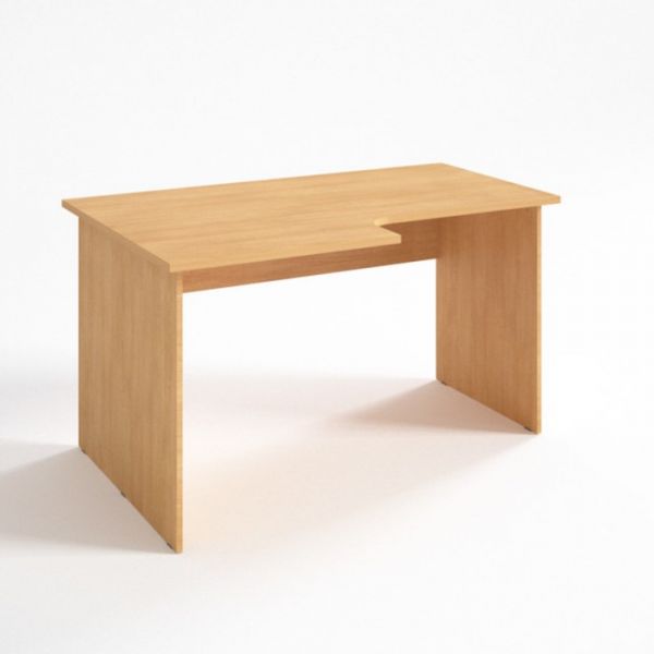Стол угловой левый СЛ14.10.6, 1400х1000/600х750 мм, бук светлый