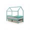 Детская кровать-домик Бельмарко Svogen мятный