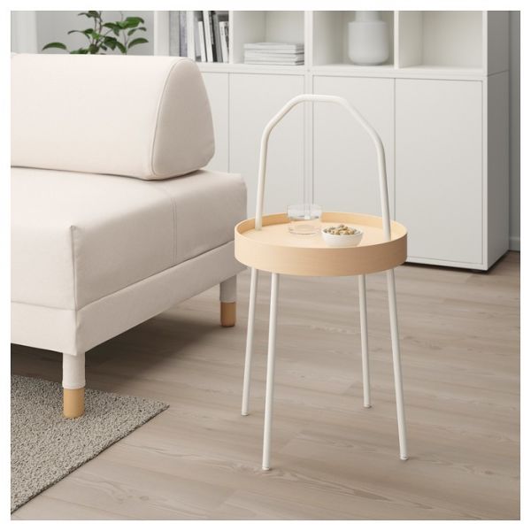 Придиванный столик БУРВИК, белый