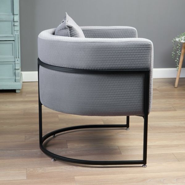 Стул "Грегор" серый/черный