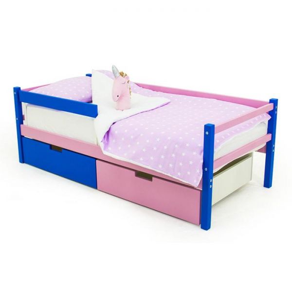 Детская кровать-тахта Svogen синий-лаванда