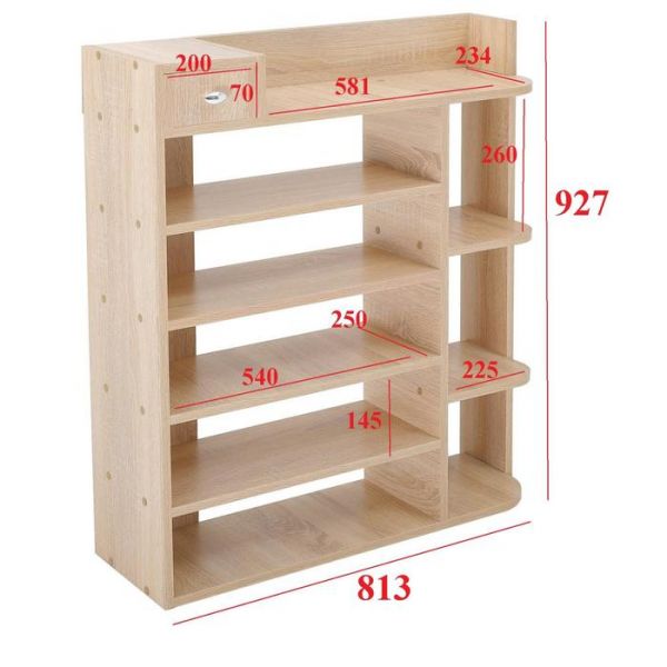 Стеллаж  Остин №2, 813х250х927, Дуб сонома