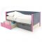 Детская кровать-тахта мягкая Svogen лаванда-графит
