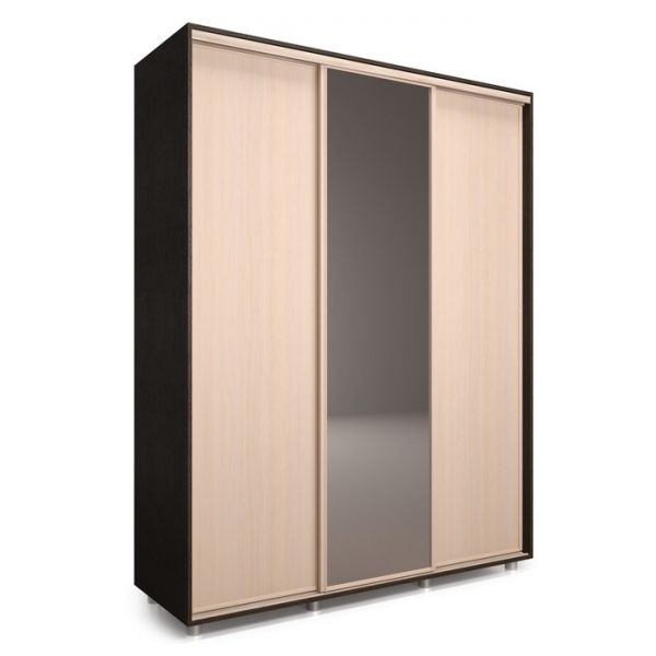 Шкаф-купе Удачный 1 зеркало 1770х600х2300 Венге Темный