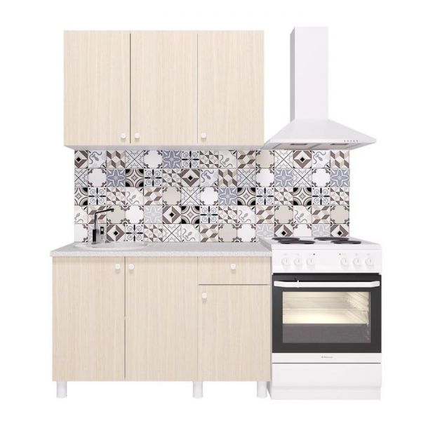 Кухонный гарнитур «Поинт», 1,2 м, ЛДСП, столешница «Антарес» 28 мм, без мойки, цвет феррара   536185