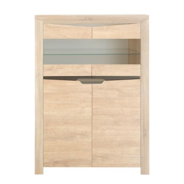 Витрина малая Версаль-5  1070х1500х384 Дуб баррик