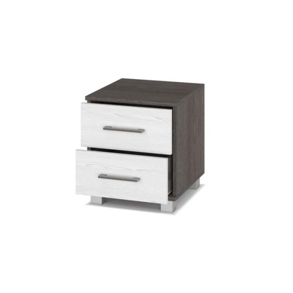 Тумба прикроватная Аманда-А21 400х420х450 с ящиками Шимо темный/светлый