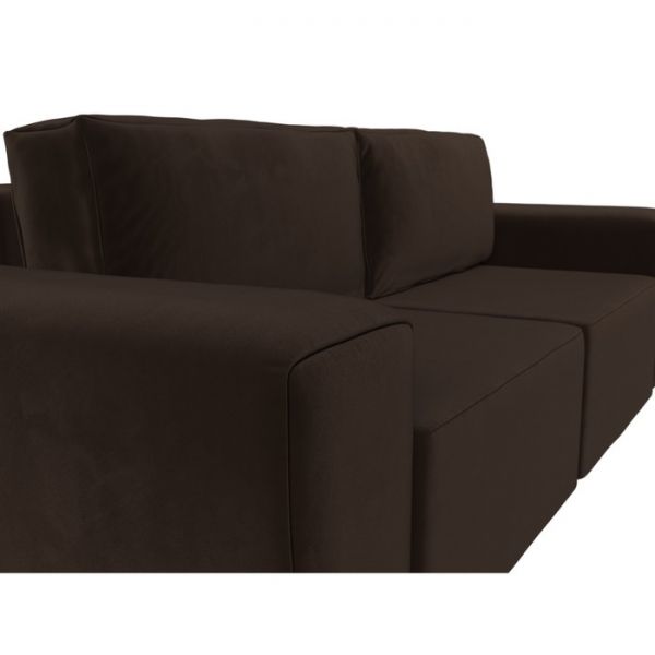 Прямой диван «Беккер», механизм еврокнижка, микровельвет, цвет бежевый