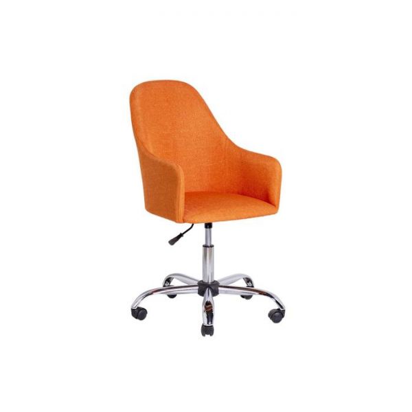 Стул Дэгни Мидеа 11 оранжевый/Опора Офисная колесная Хром