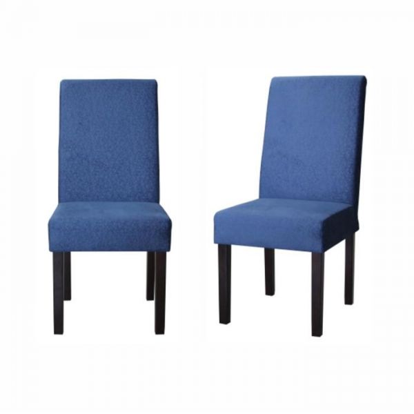 Стул мягкий Маркиз 450х450х970 бук, цвет покраски темный орех, ткань велюр синий