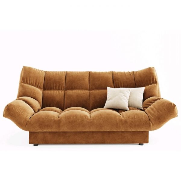 Диван прямой «Клик кляк», ППУ, механизм книжка, цвет селфи 01 / подушки селфи 03