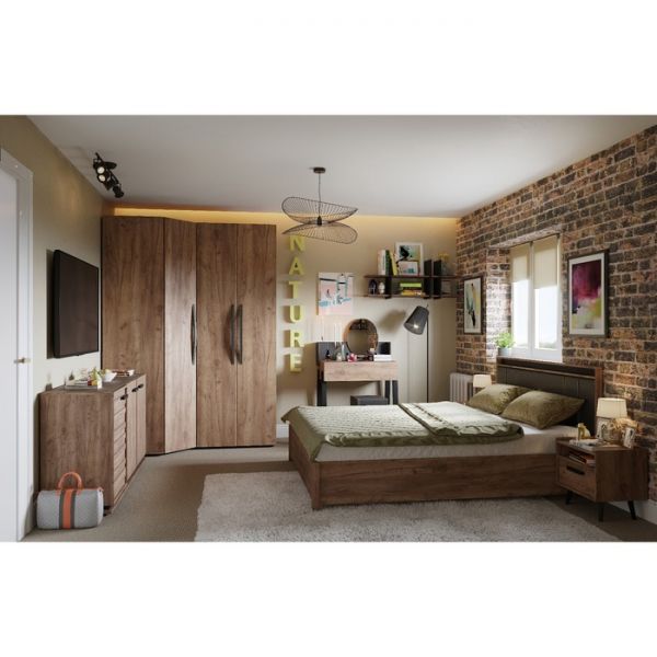 Шкаф для белья Nature 55, 400 ? 579 ? 2300 мм, цвет гаскон пайн