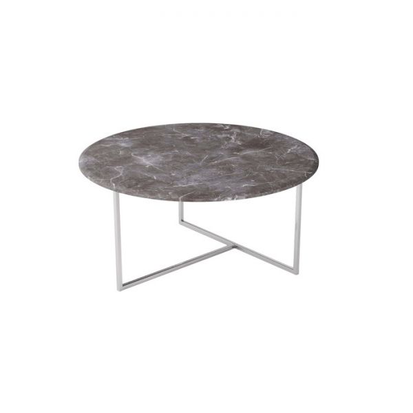 Стол журнальный «Маджоре», 800 ? 800 ? 390 мм, МДФ, цвет серый мрамор