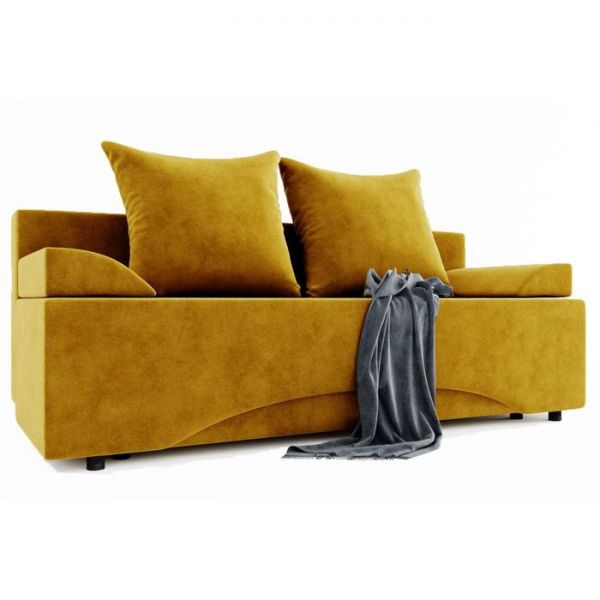 Диван прямой «Престиж», еврокнижка, ППУ, велюр, цвет селфи 08