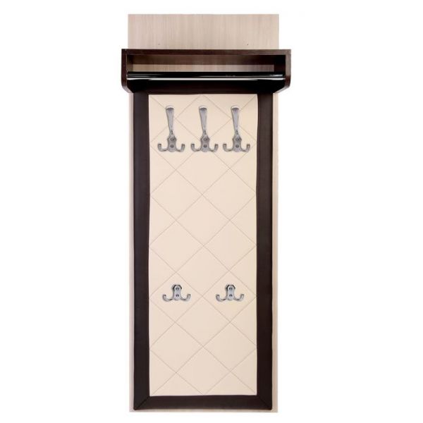 Вешалка настенная Ольга 6.1  Ясень шимо светлый /венге