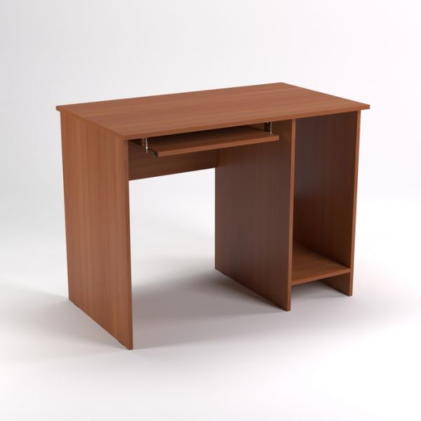 Стол компьютерный нишей СК11.6, 1100х600х750 мм, белый шагр