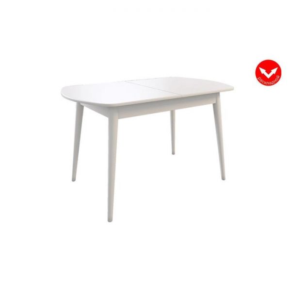 Стол обеденный раздвижной Сальса 1200/1560х750х750 белый