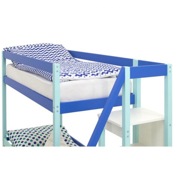 Детская двухъярусная кровать Бельмарко Svogen мятно-синий