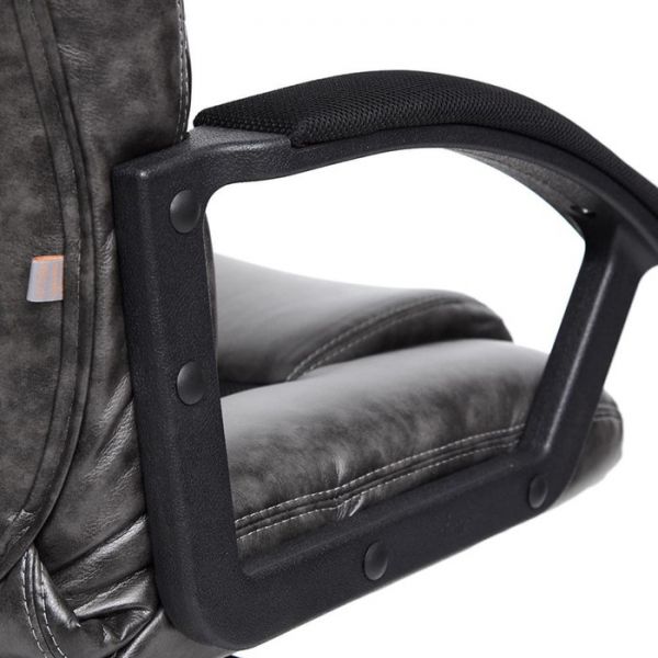 Кресло DRIVER экокожа/ткань серый/черный 2 TONE/11