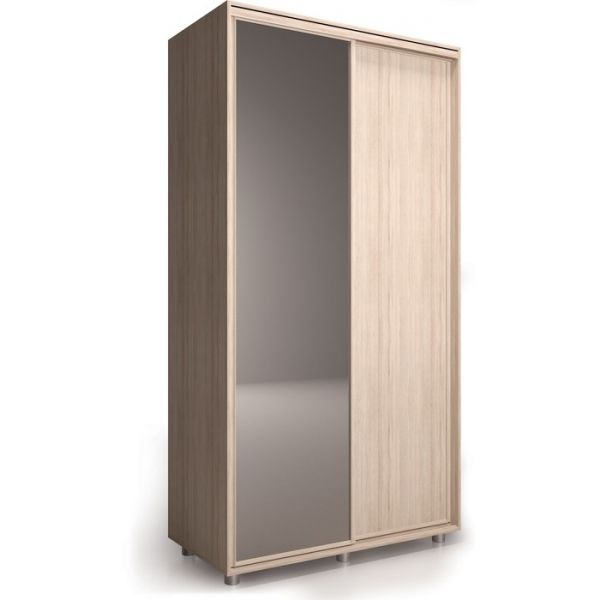 Шкаф-купе Удачный 1 зеркало 1400х600х2300 Венге Темный