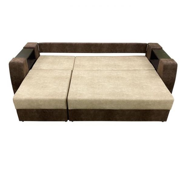Диван-трансформер «Оптимус», цвет эмилия милк / эмилия дарк браун