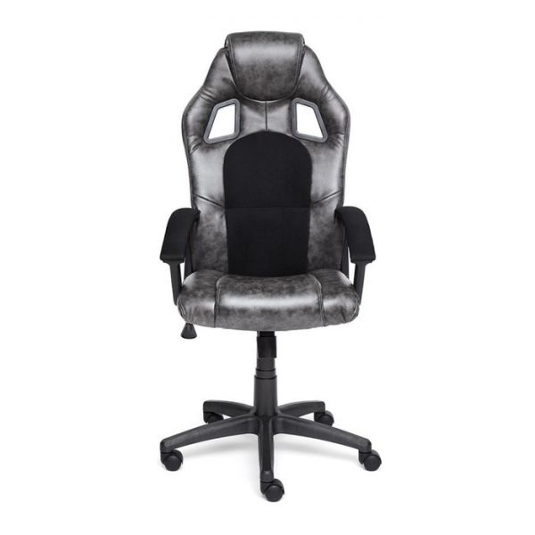 Кресло DRIVER экокожа/ткань серый/черный 2 TONE/11