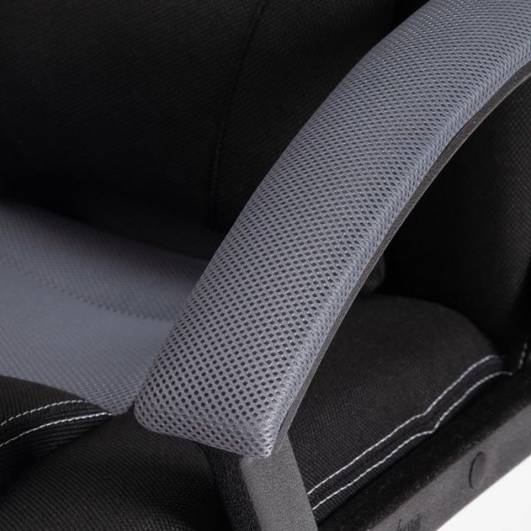 Кресло DRIVER ткань черный/серый 2603/12