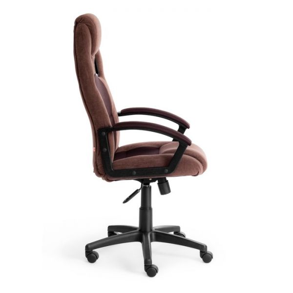 Кресло DRIVER флок/ткань коричневый 45444