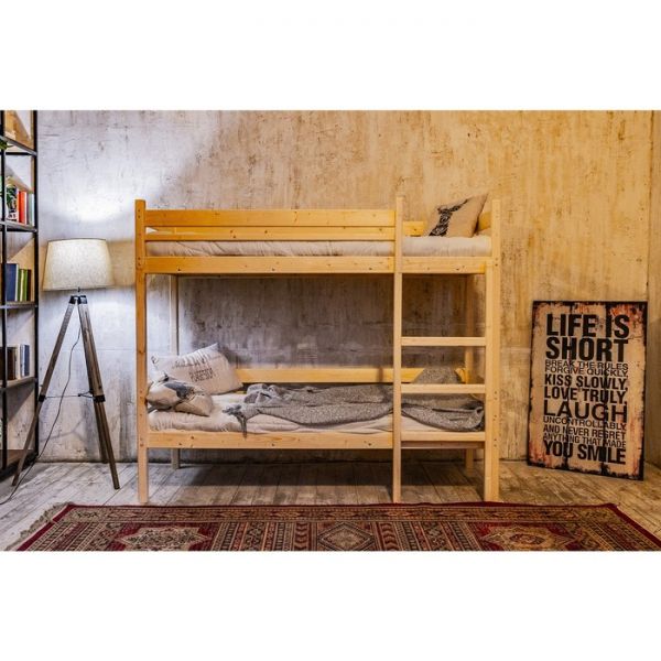 Детская двухъярусная кровать «Дональд», 80 ? 200 см, цвет сосна