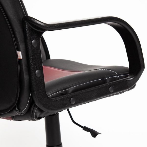 Кресло PARMA экокожа, черный/бордо 36-6/36-7